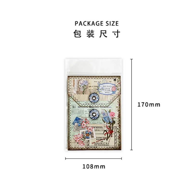 80Pcs Flower Stickers Material Bottom Memo Pad Decoration Notebooks Packing Collage Pads Notebooks Writing Paper 170*108MM