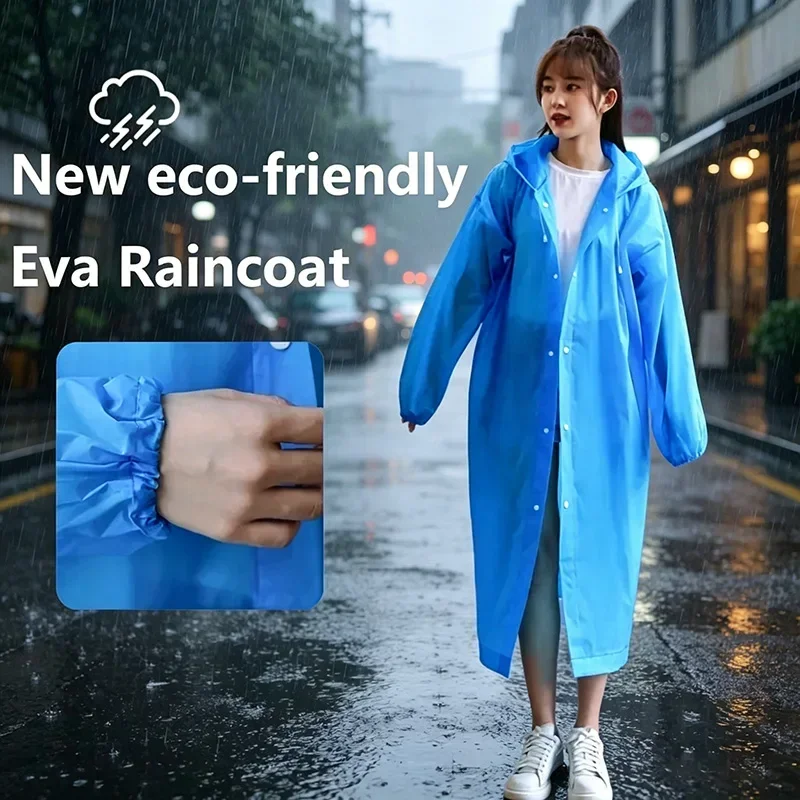 Women's Raincoat Rainwater Layers Protection for Rainy Rain Cover Waterproof Ponchos Folding Raincoat Trip Ponchos Waterproof