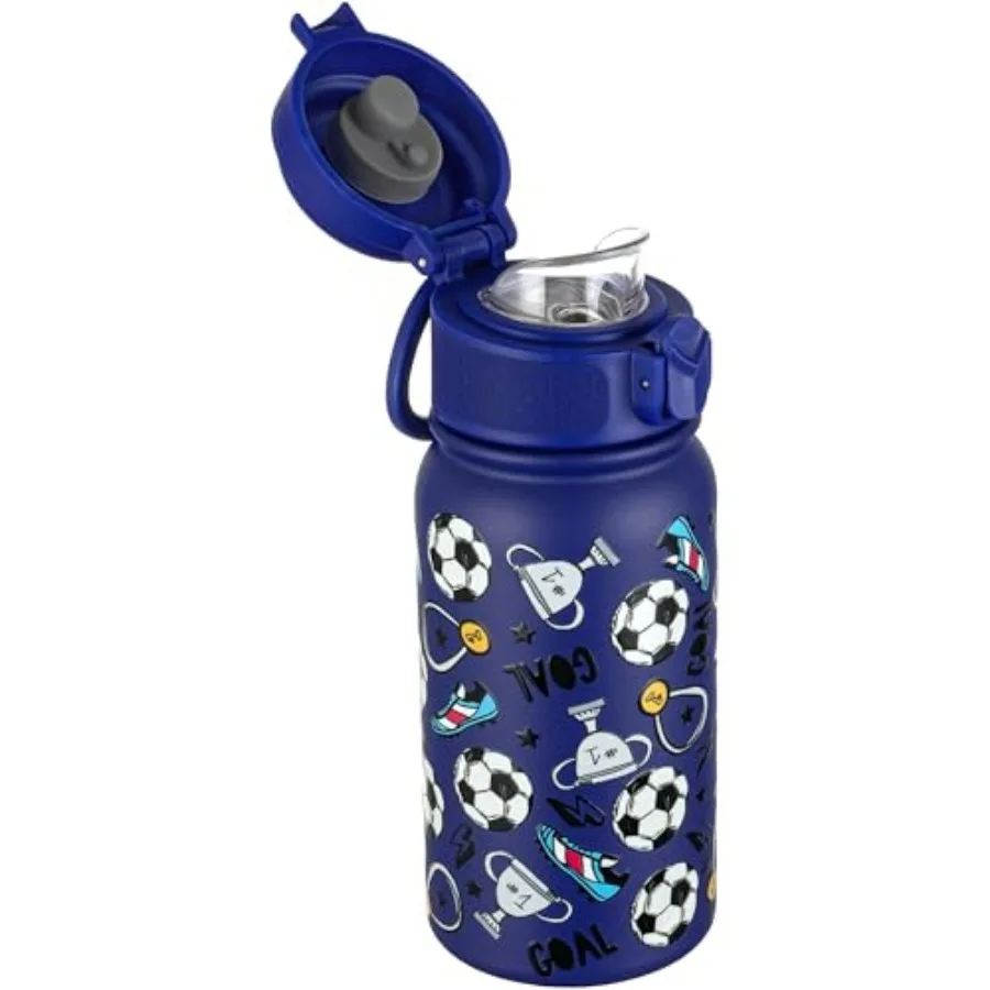

Insulated Water Bottle 12oz, Leakproof Stainless Steel Thermos, BPA Free Double Wall Vacuum Insulated Bottle for School, Travel
