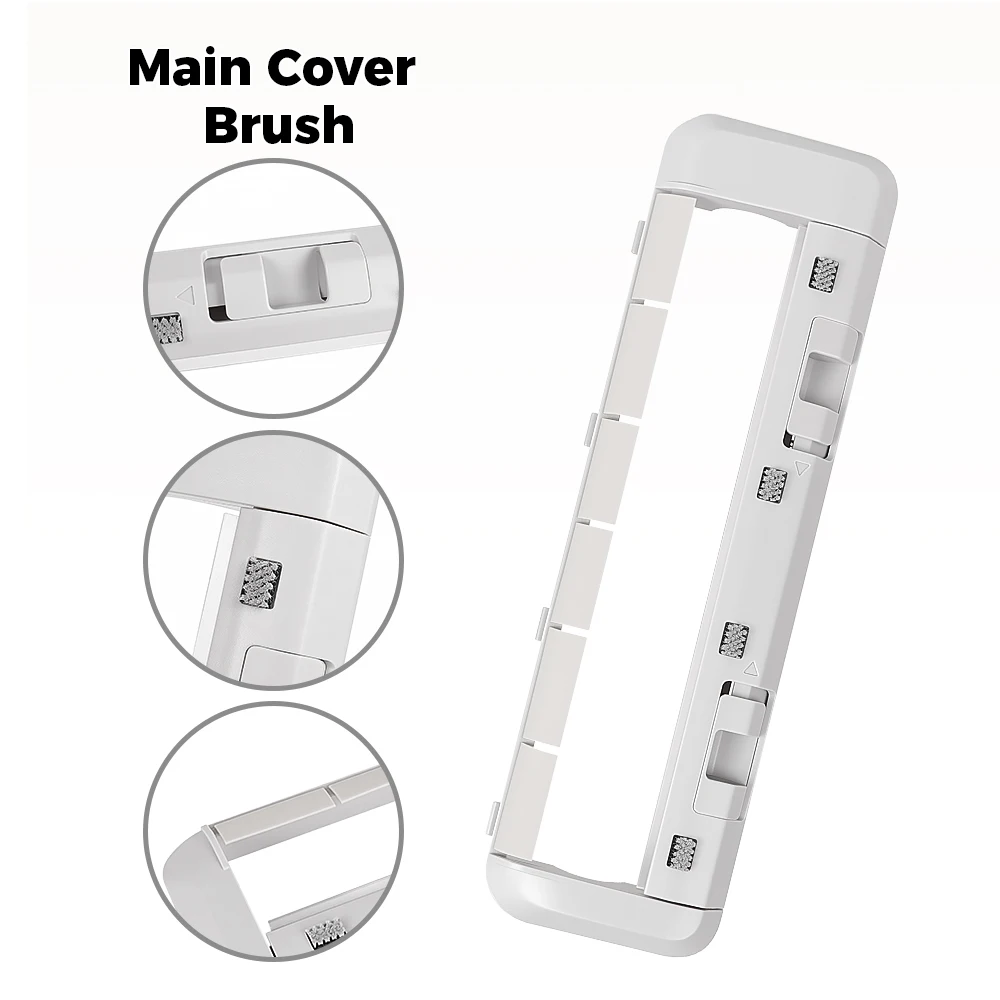 Main Rolling Brush Cover For Dreame X40 X40 Pro X40Ultra D20 Ultra S30 X30 X30 Ultra X30Pro Robot Vacuum Rubber Brush Cover Part image 5