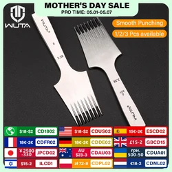 WUTA -1pc NEUE Hohe Qualität Sharp Leder Meißel Französisch Stil Stechen Eisen Sterben-stahl Leder Stanzen Werkzeug Polnisch-2.7/3.0/3.38/3,85mm