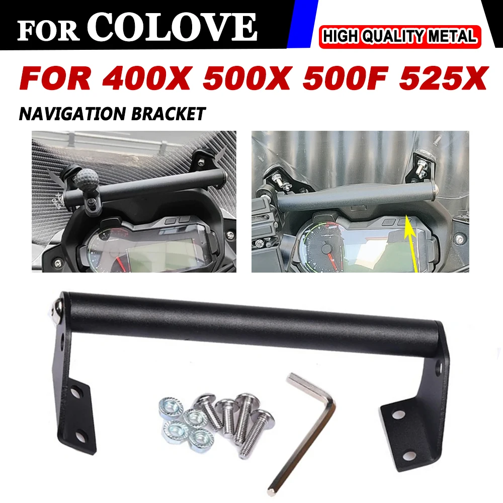 

For Macbor Montana XR5 For Colove KY400X KY500X KY500F Excelle 400X 500X 525X Mobile Phone Holder Stand GPS Navigation Bracket