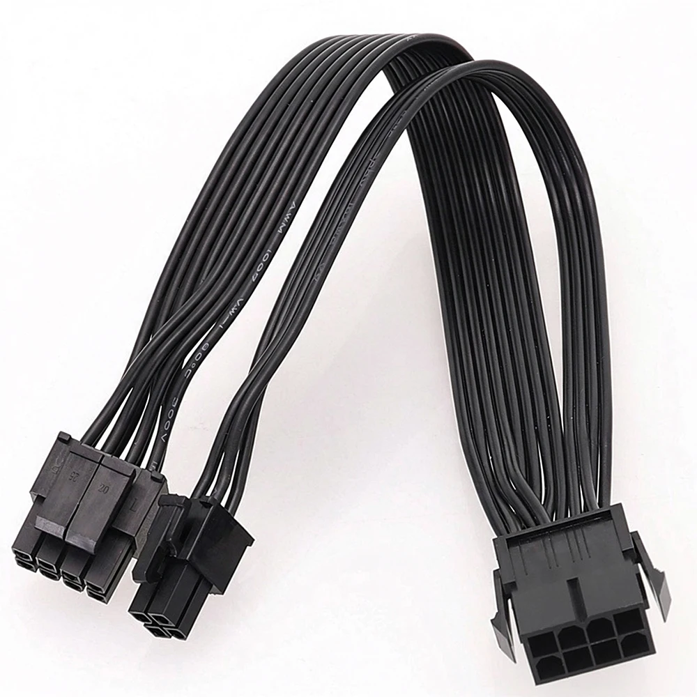 CPU 8 Pin Female to 4+4 Pin CPU and ATX 4 Pin Male 1 to 2 Power Adapter Cable for Motherboard CPU Power Supply PC DIY PSU