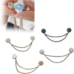 Exquisite Chain Brooch Buckle Shirt Accessories DIY Sewing Hooks Clothing Shawl Clips Alloy Multi-Function