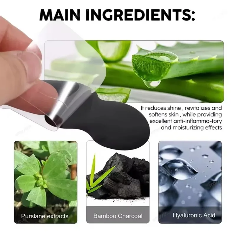 Mitesser-Entfernung, Nasenpflaster-Aufkleber für Tiefenreinigung der Poren, schrumpfende Hautpflegemaske, wiederverwendbares, selbstklebendes Gesichtspflege-Werkzeug