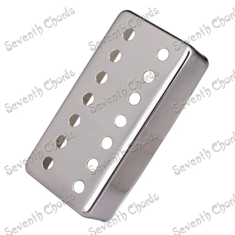 2 Pcs Brass 7 String Electric Guitar Pickup Humbucker Cover  Chrome  Black  Gold for Choose  Width 38.5mm x Length 79.8mm