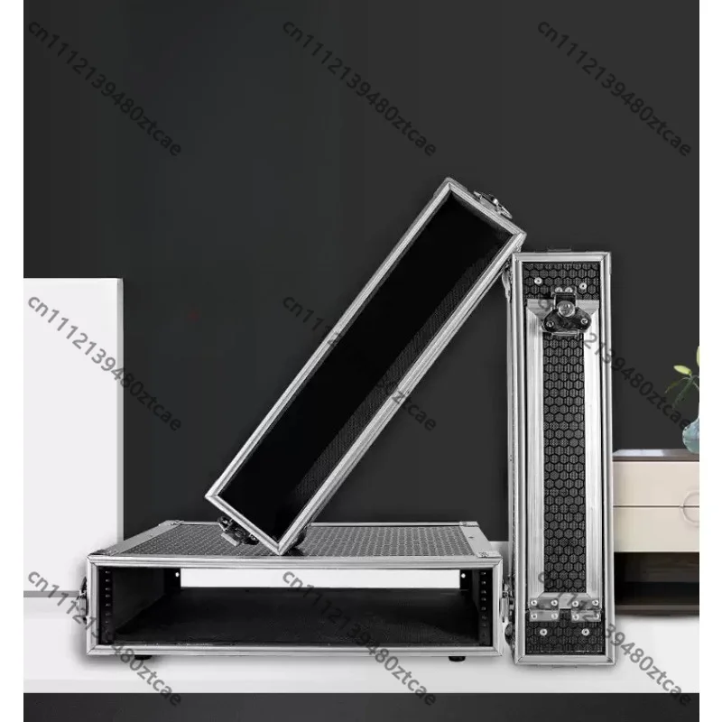New Upgraded 2U Flight Case for Video Processor and Sending Card, Stage Equipment Protective Rack Case