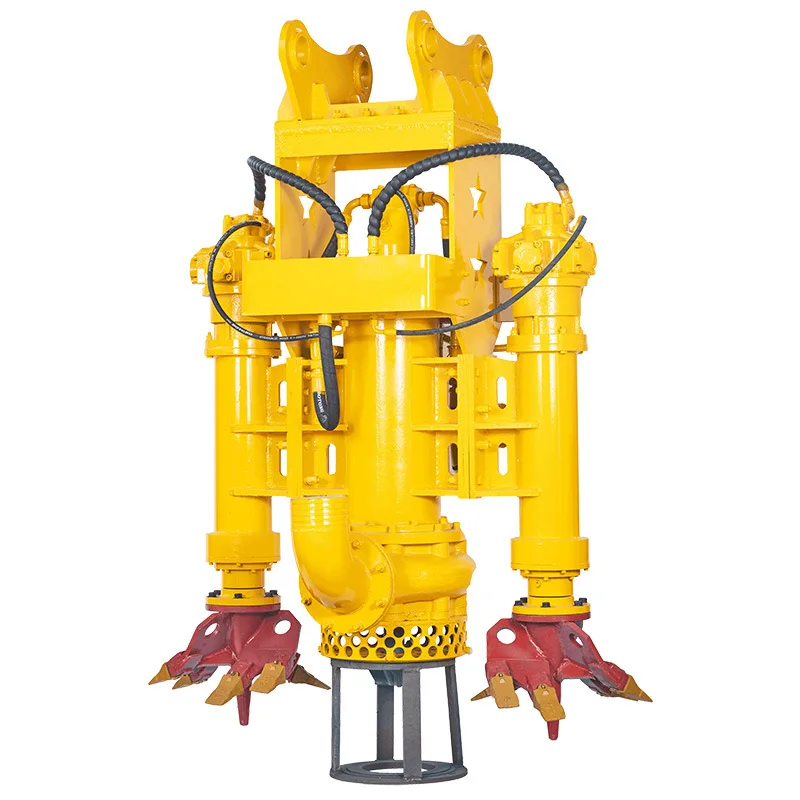 Mining Mud Centrifugal Slurry Sludge Pump China Hydraulic Power Unit Driven Slurry Submersible Pump