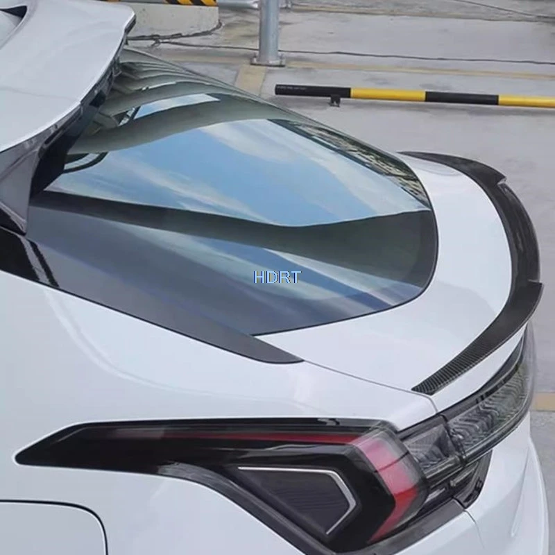 Car Styling Protector Decoration Accessories Rear Trunk Spoiler Plate Roof Fixed Wind Tail Wing Cover For Geely Zeekr 001 2021 +