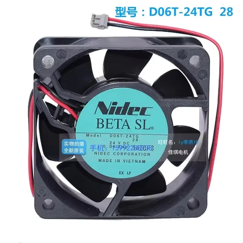 Originele D06T-24TG 24V 0.08A 6CM 60*60*25MM Schneider frequentieomvormer koelventilator