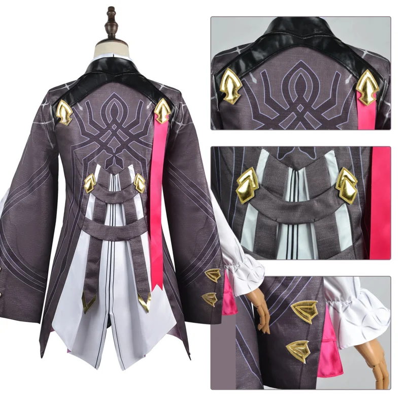 Juego de Anime Honkai Star Rail Cosplay, Kafka Honkai, disfraz de fiesta de Halloween, uniforme de combate, juego de rol, ropa, peluca, conjunto completo