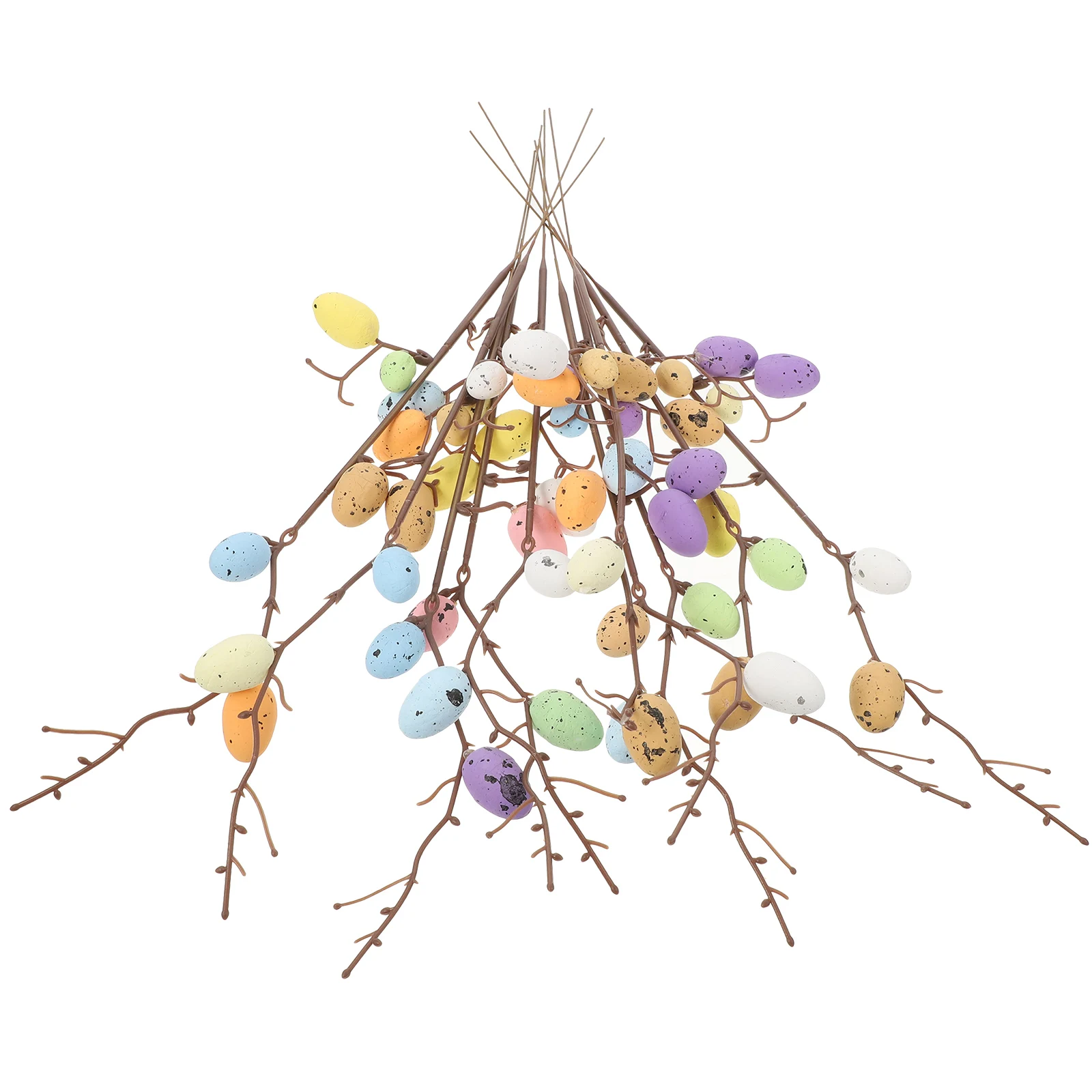 

10 Pcs Simulated Easter Egg Branches Twigs Floral Picks Artificial Decorative for Arrangements Foam Decoration
