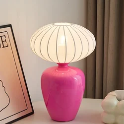 Vintage Ceramics Desk Lamp Silk lamp shade colorful Meringue Lampfor Bedroom Living Room sofa Study best bedside reading lamps
