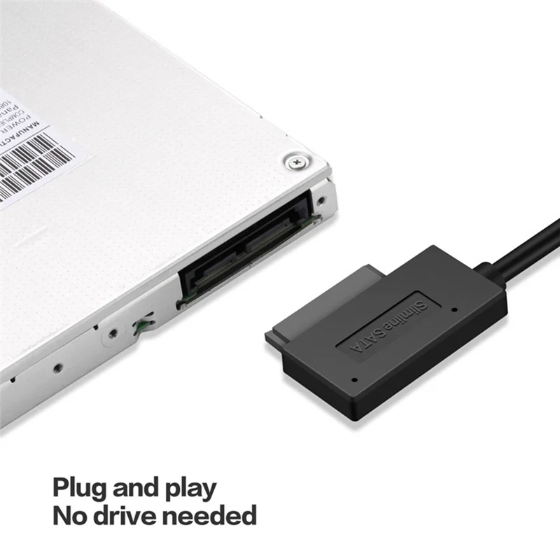 35CM USB Adapter PC 6P+7P CD DVD Rom SATA to USB 2.0 Converter Slimline Sata 13 Pin Drive Cable for PC Laptop NotebookJAS