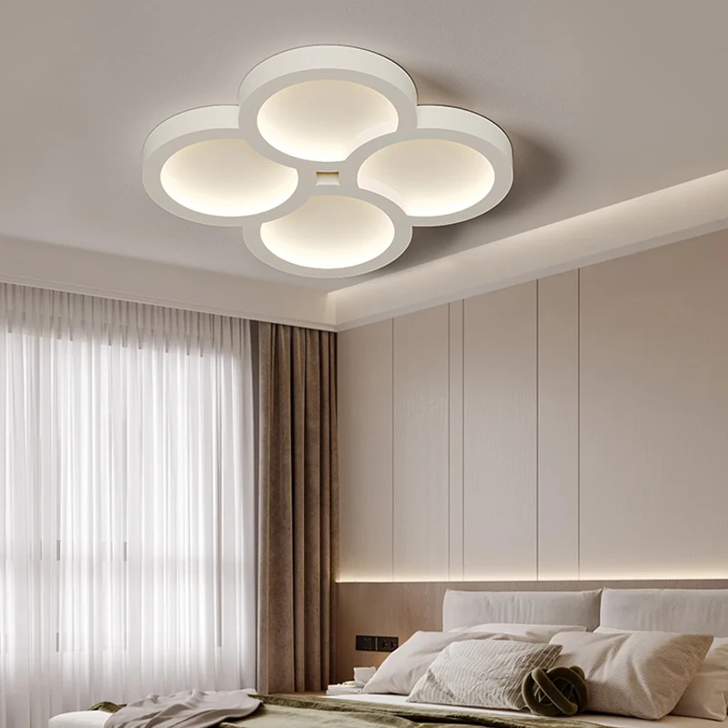 Full Spectrum Eye Protection Living Room Ceiling Lights Simple Modern Creative Geometric Rectangular Bedroom Study Smart Lamp