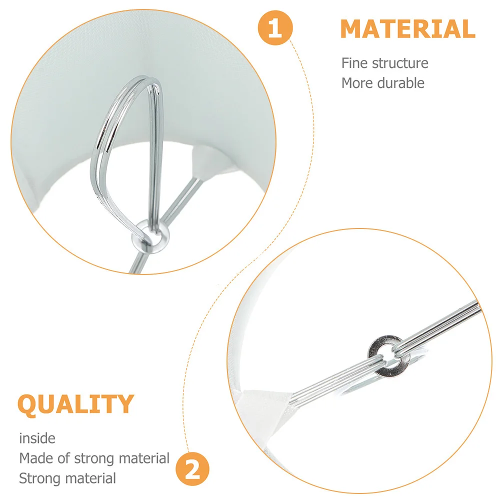 

2Pcs Household Light Cover Washable Cloth Lamp Shade for Bedroom Living Room Soft Glare-Free Illumination Lamp Protective Screen