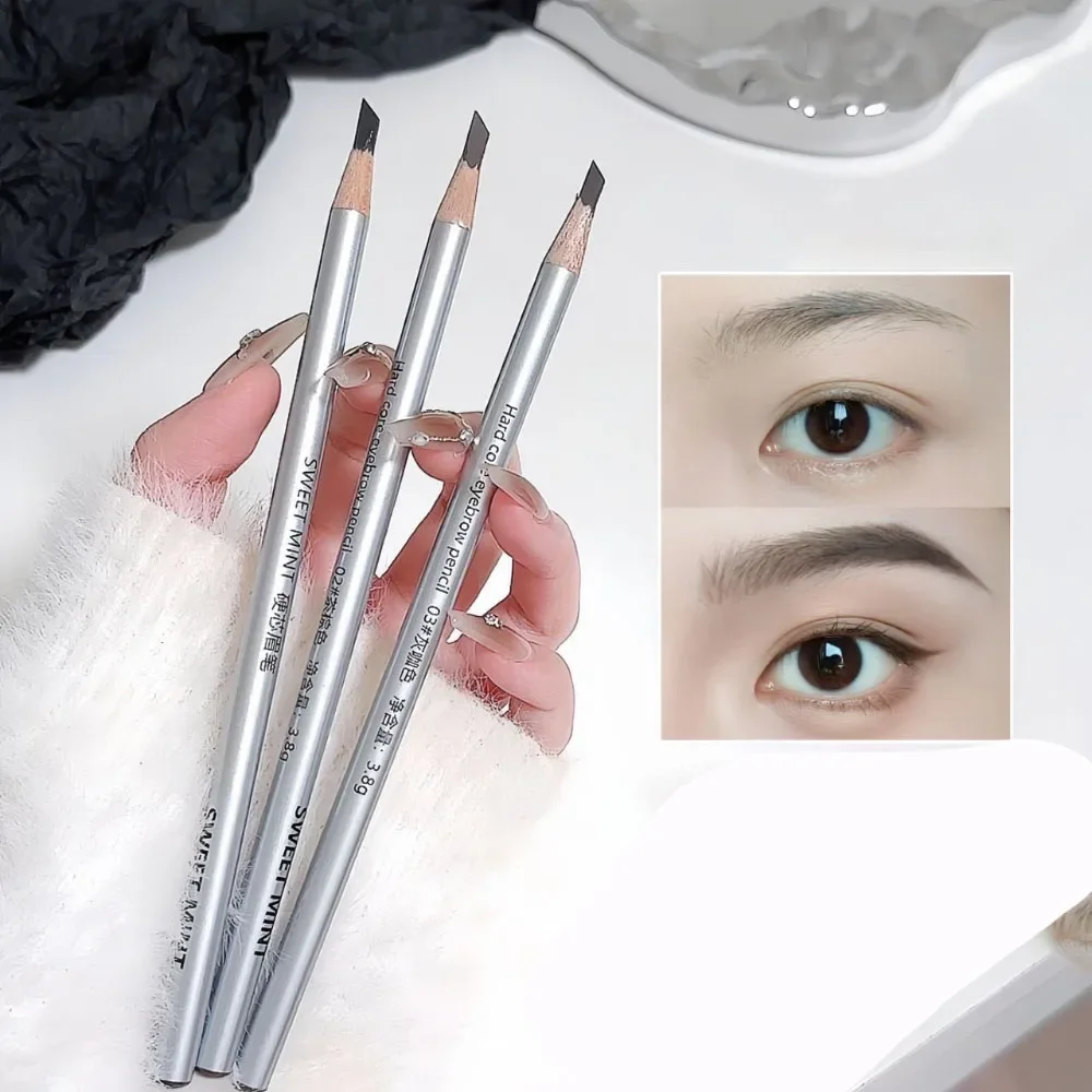 Lápiz de cejas Natural de estilo duro, duradero, resistente al agua, a prueba de sudor, potenciador de cejas salvajes, herramientas de maquillaje, cosméticos, 1 ud.
