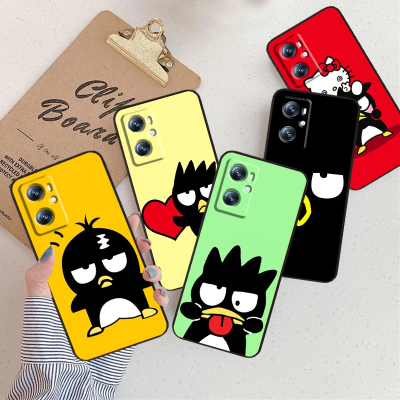 Sanrio Cute BadBadtz-maru For Xiaomi Redmi 9A 9C 9AT 10C 9 9T 10 12C 13C A3 12 K60 A1 K50 K40 5G Black Back Phone Case