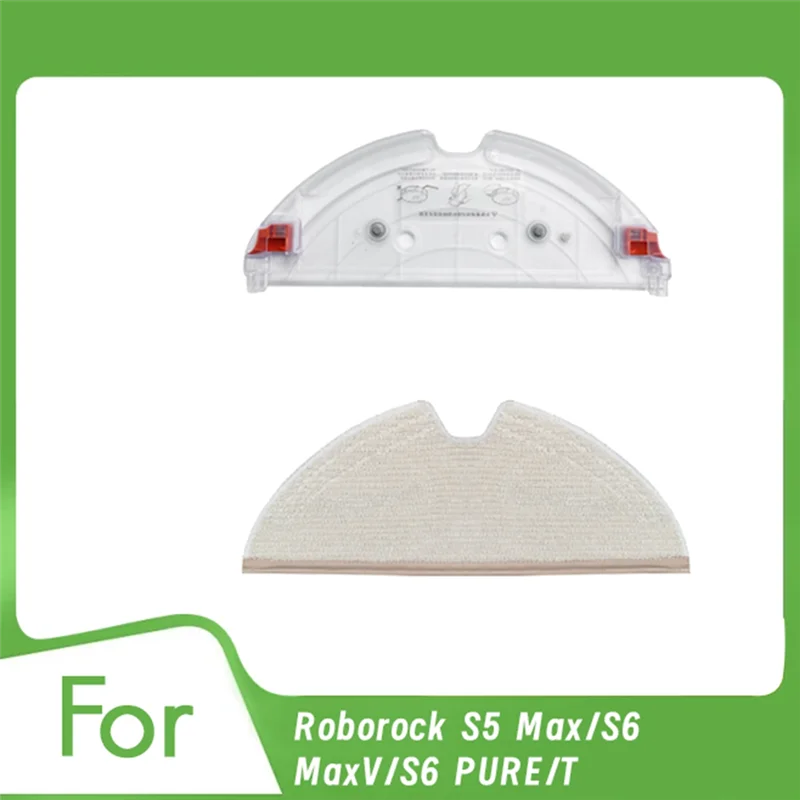 حامل ممسحة A005-Mop مع وسادة ممسحة لاستبدال أجزاء المكنسة الكهربائية Roborock S5 Max/S6 Maxv/S6 PURE/T7