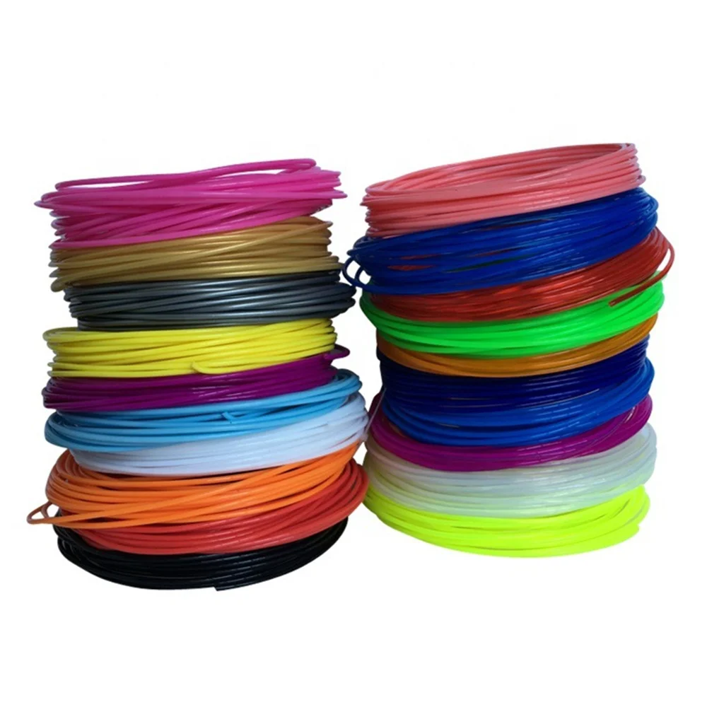 Hot 500pcs/lot Office School Supplies 1.75mm PLA 3D Printer printing Pen Filament Refill 3M DIY art craft tool accessories