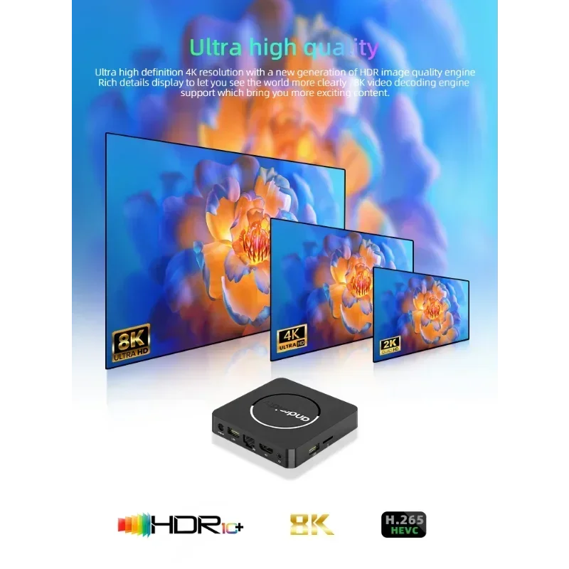 Android 13 Smart TV Box 8K HDR10+ Allwinner H313 64G 128G Dual Wifi BT5.0 Медиаплеер Netflix YouTube Медиаплеер Set-Top Box