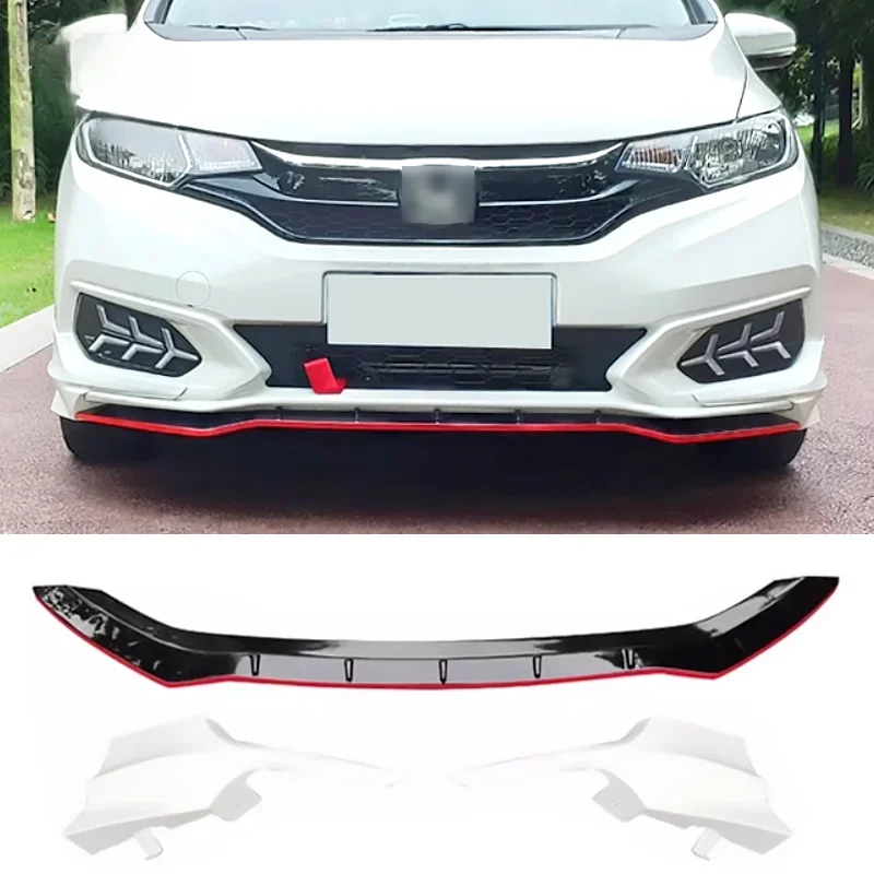 For Honda Fit 2018 2019 2020 Front Lip Rear Lip Side Skirts ABS Plastic Car Bumper Car Bodykit Auto Parts Diffuser Splitter