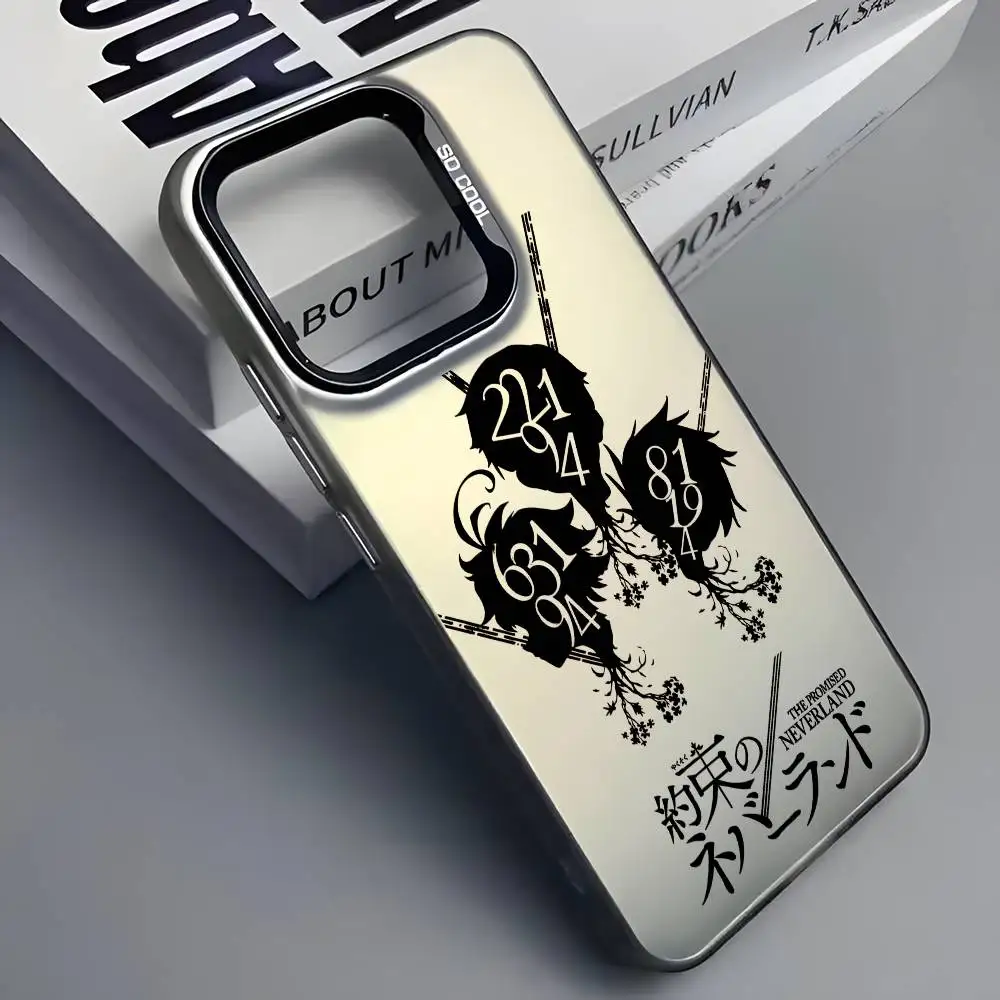 約束のネバーランドS iPhoneケース iPhone 17 16 15 14 13 12 11 Pro Max対応 ブラック パープル マット レーザー メタリック オーロラ フンダ