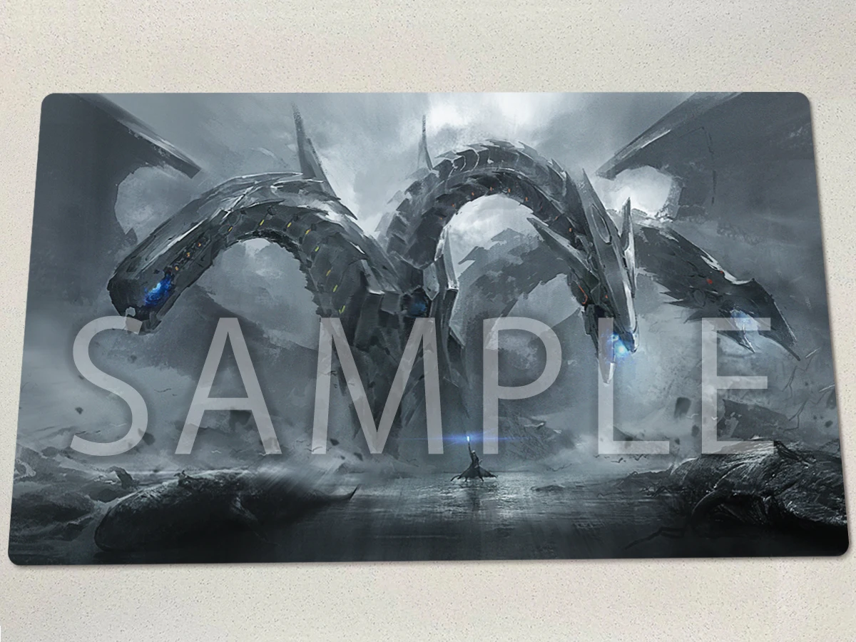 YuGiOh Cyber End Dragon Playmat TTCG CCG Mat Trading Card Game Mat Board Game Duel Pad Rubber Mouse Pad Zones Free Bag 60x35cm