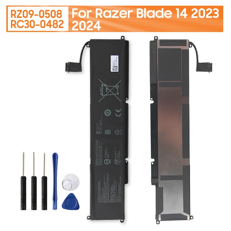 

Перезаряжаемая литиевая батарея 15,4 В, 4422 мАч, RZ09-0508 RC30-0482 для Razer Blade 14 2023 2024, бесплатные инструменты