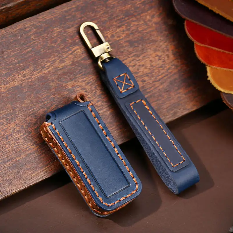 

1pc Leather Car Key Case Key Bag Car Smart Key Fob Cover Shell for Volvo S60 V60 S90 V90 Xc40 C40 Xc60 Xc90 Polestar 2 3 4 5 6