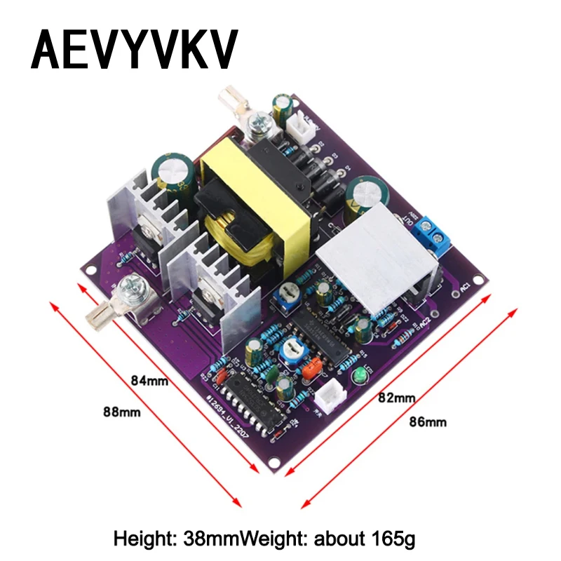 300W Corrected Sine Wave Output 50Hz Inverter 12V To 220V Inverter Power Supply Energy Storage DC-AC Boost Circuit Board