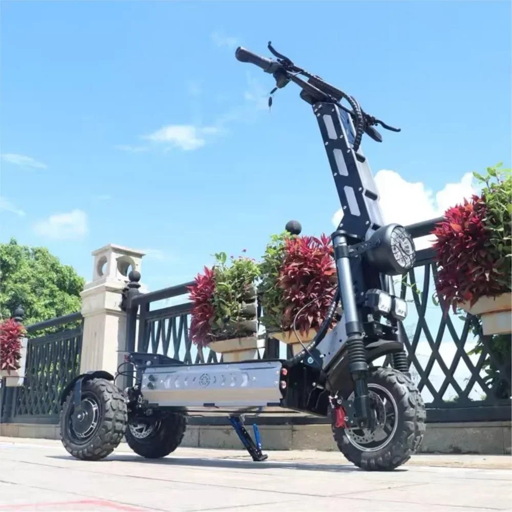 11 Inch for 10500W60V60Ah  Folding Off-road Three Wheel Electric Bike Tricycle Three Driven Electric Scooter