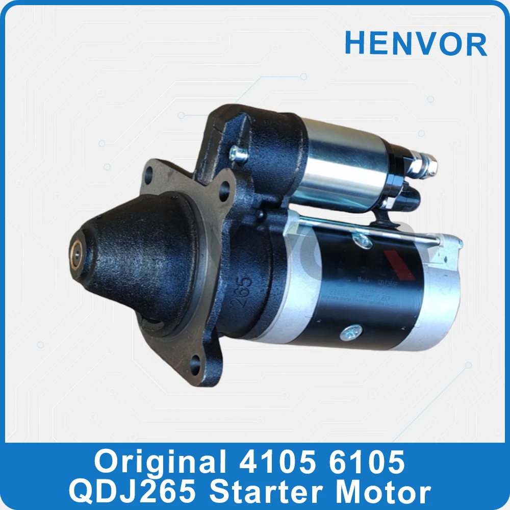 R4105ZD R6105IZLD R6110 Engine Starter Motor QDJ265F Start Motor For Generator Set Repair Parts