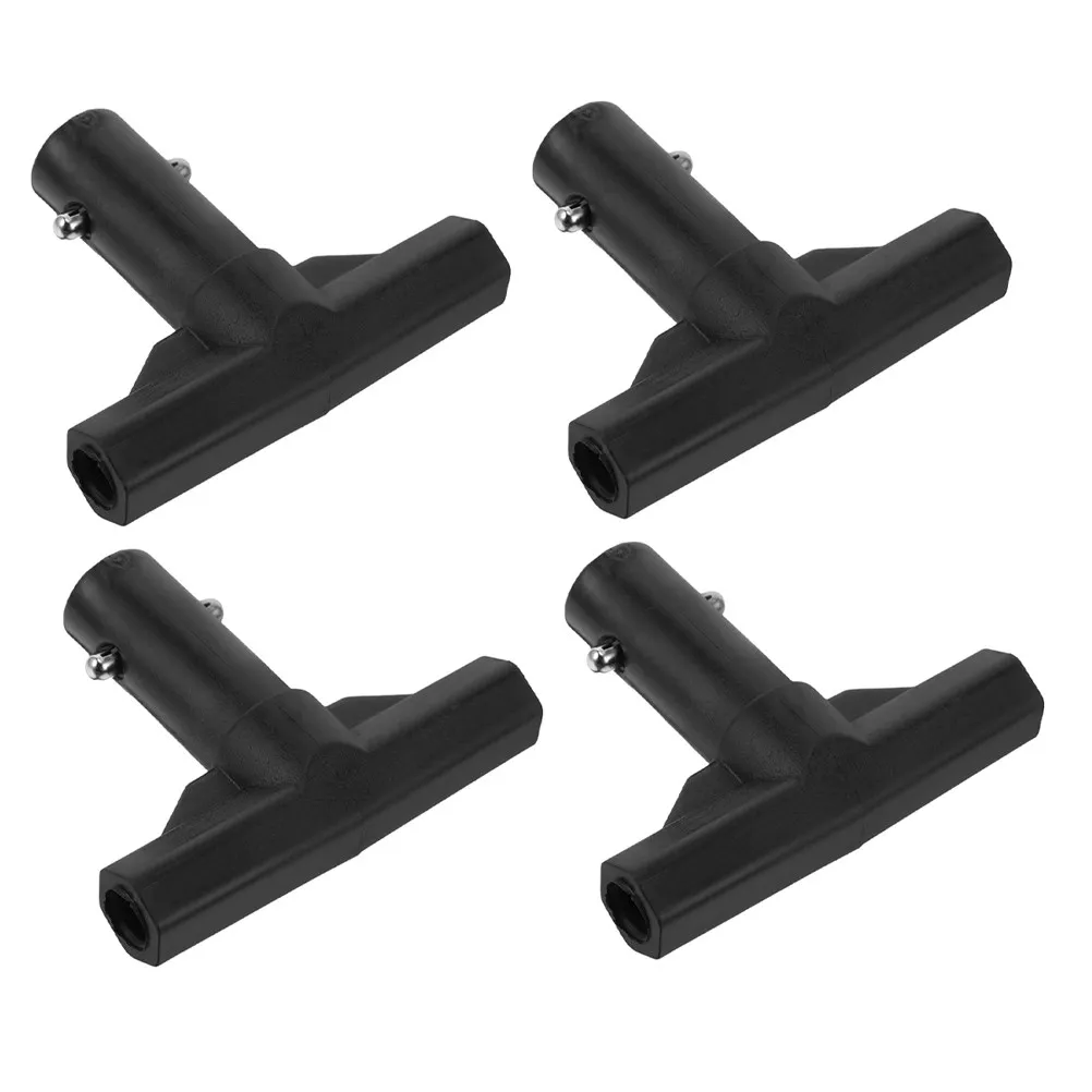 

4Pcs Trampoline Pipe Sleeves T-Shaped Pole Connectors Enhanced Stability Pole End Caps Outdoor Weather Resistant Replacement