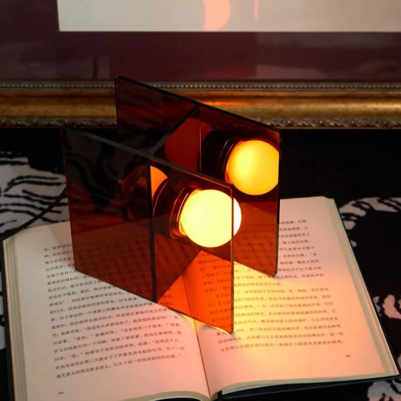 Colorful Acrylic LED Mood Lighting Sunset Design Decor Ambient Light Modern Minimalist Night Light Room Decoration Desk Lamp