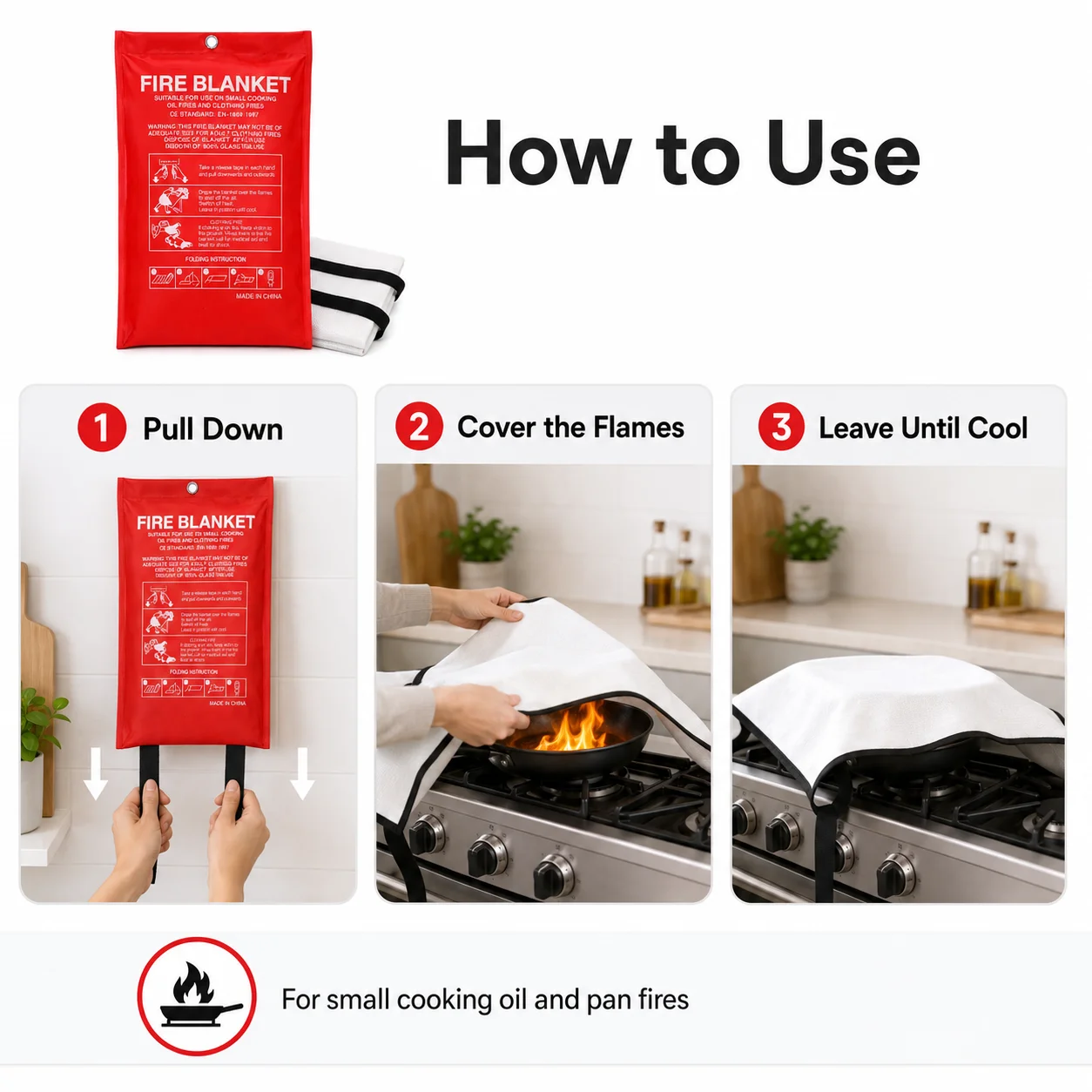 Brandblusdeken / Noodbrandblus - Fire Blanket Kitchen recensie en prijs