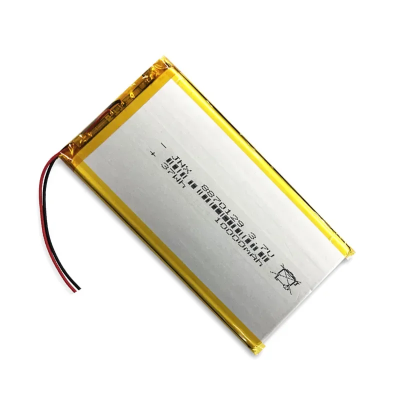 3.7V 8870129 Rechargeabl Lithium Polymer Batter 10000mAh High Capacity Suitable for Toy Power Bank GPS Laptop Camping Light Diy