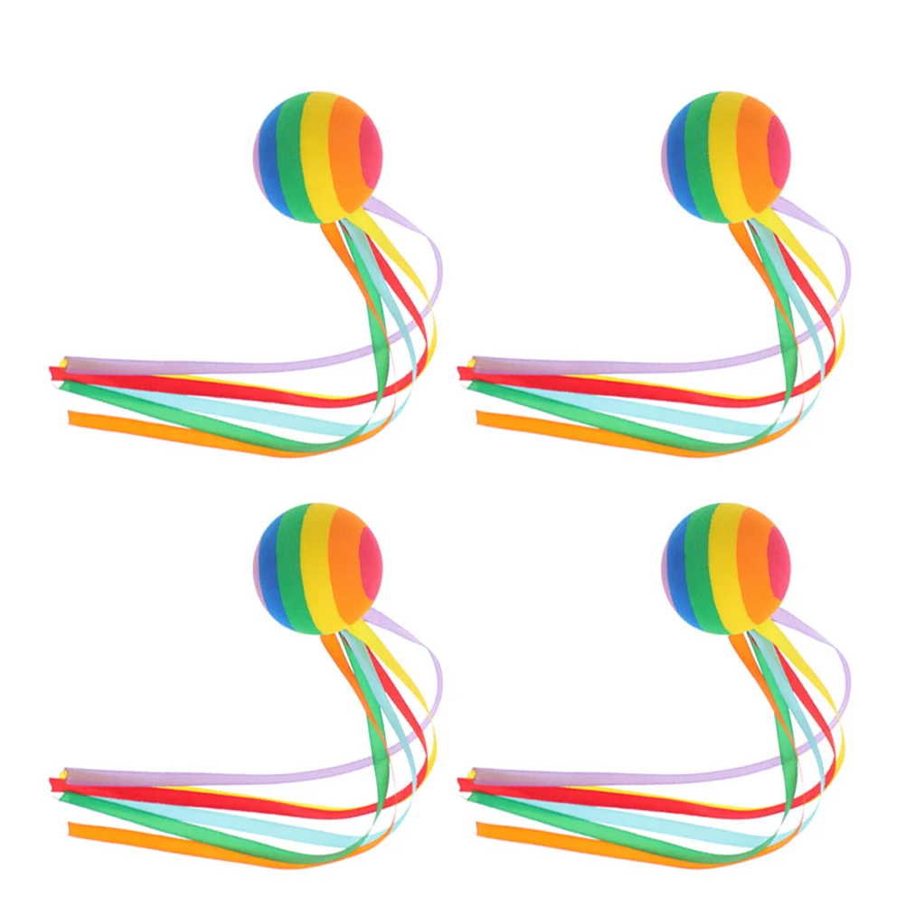 4pcs Colorful Car Antenna Topper Sturdy Splashproof Easy Install Eye-Catching Vehicle Exterior Ornament For All Models Auto