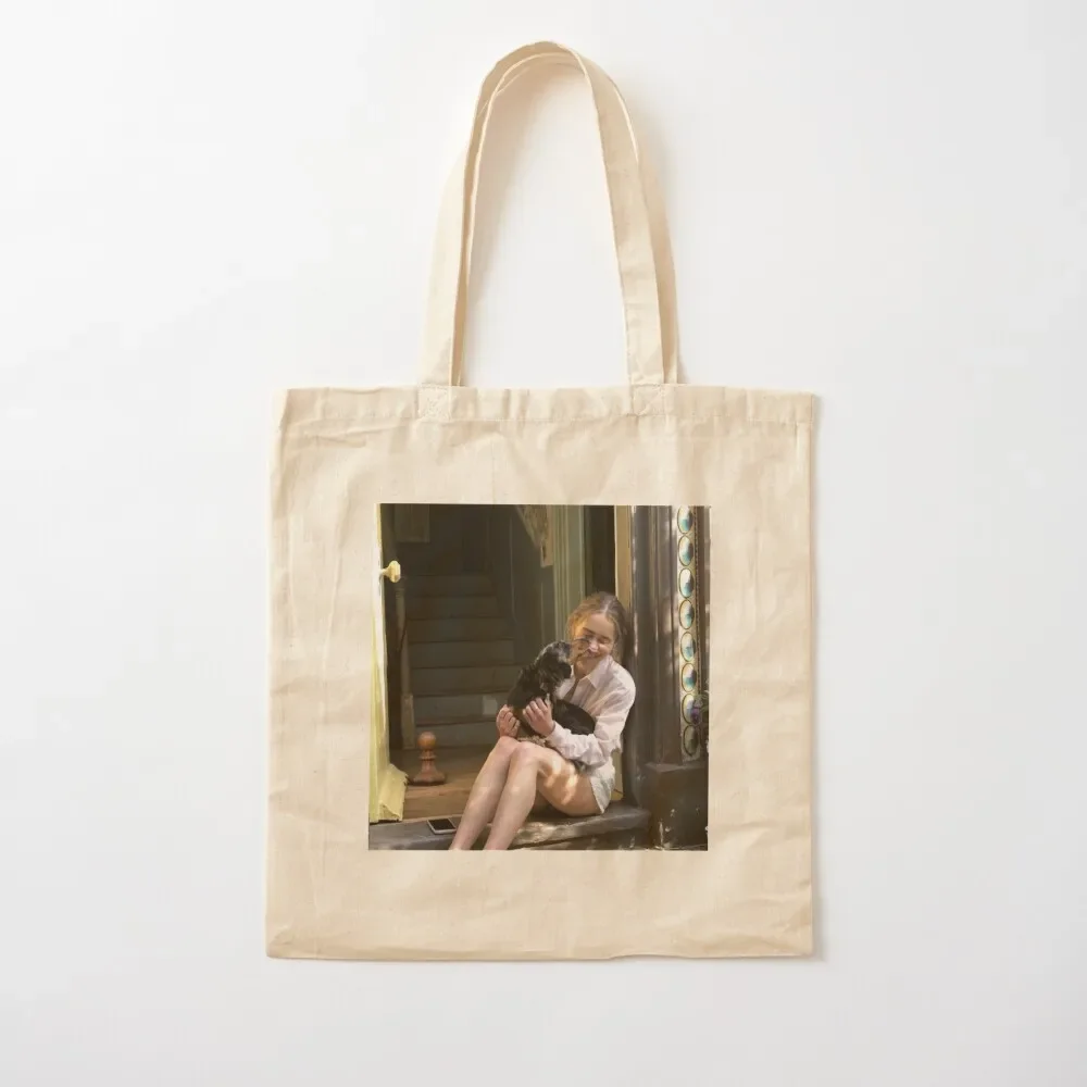 Beautiful Model Emilia Clark Love Dog Tote Bag Women's shopper bag Women's bags Tote Bag