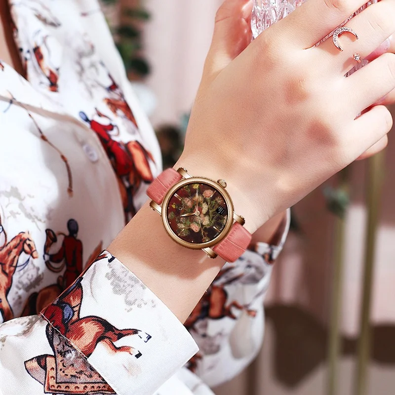 VAN GOGH  Women Watch Luxury Original Brand Quartz Watch Draw Painting 2025 New Elegant Fashion Waterproof Wristwatch Gifts