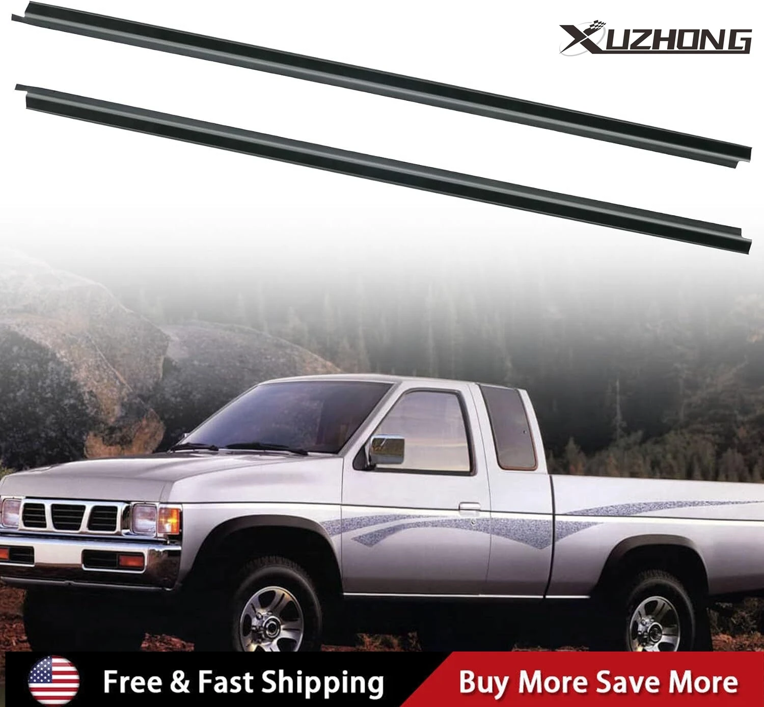 

Outer Door Weather Window Rubber Seal Belt For Nissan Pickup D21 Hardbody 86-94