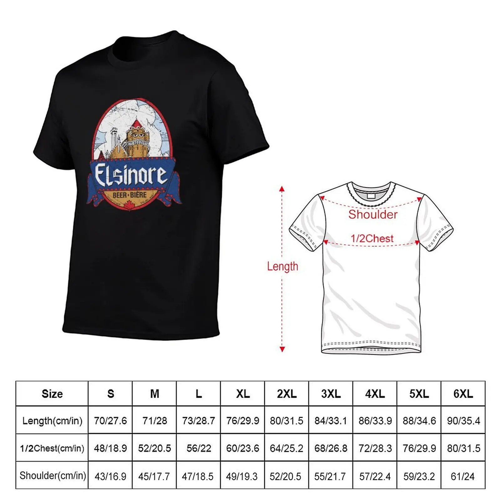 Elsinore Beer T-Shirt anime oversized graphic tee graphic t shirts vintage t shirts plain t shirts men