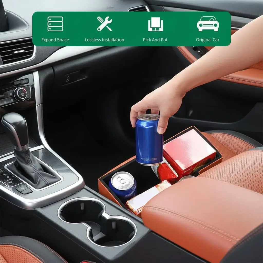 

For Li Lixiang L9 L8 2024 2023 2022 Car Inner Door Handle Storage Box Slot Mat Car Second Row Under Seat Storage Box Glove Bag