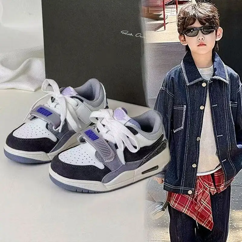 

Весенне-осенние новые детские туфли для доски, амортизирующая спортивная обувь на липучке для мальчиков и девочек, повседневная обувь на мягкой подошве