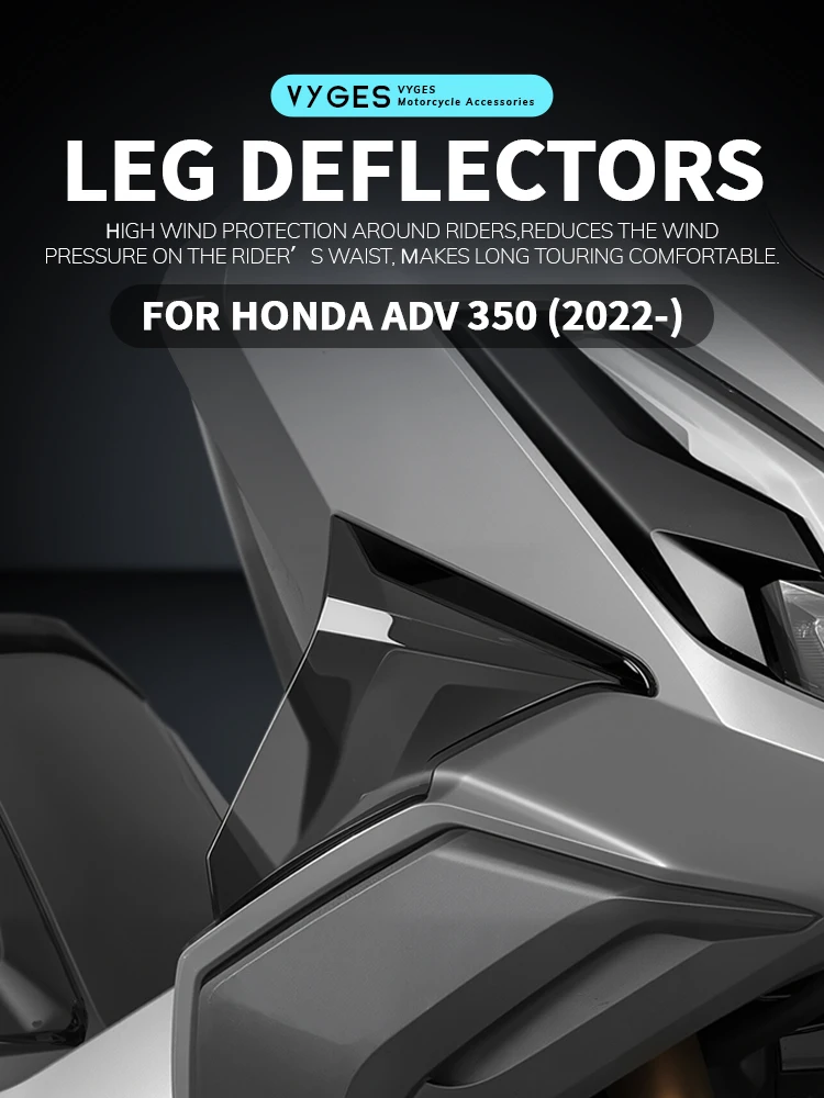 Owiewka na nogę motocyklową, deflektor wiatru, deflektory na nogi, boczne spoilery, deflektor skrzydłowy, szyba przednia do HONDA ADV350 ADV 350 2022- — 2