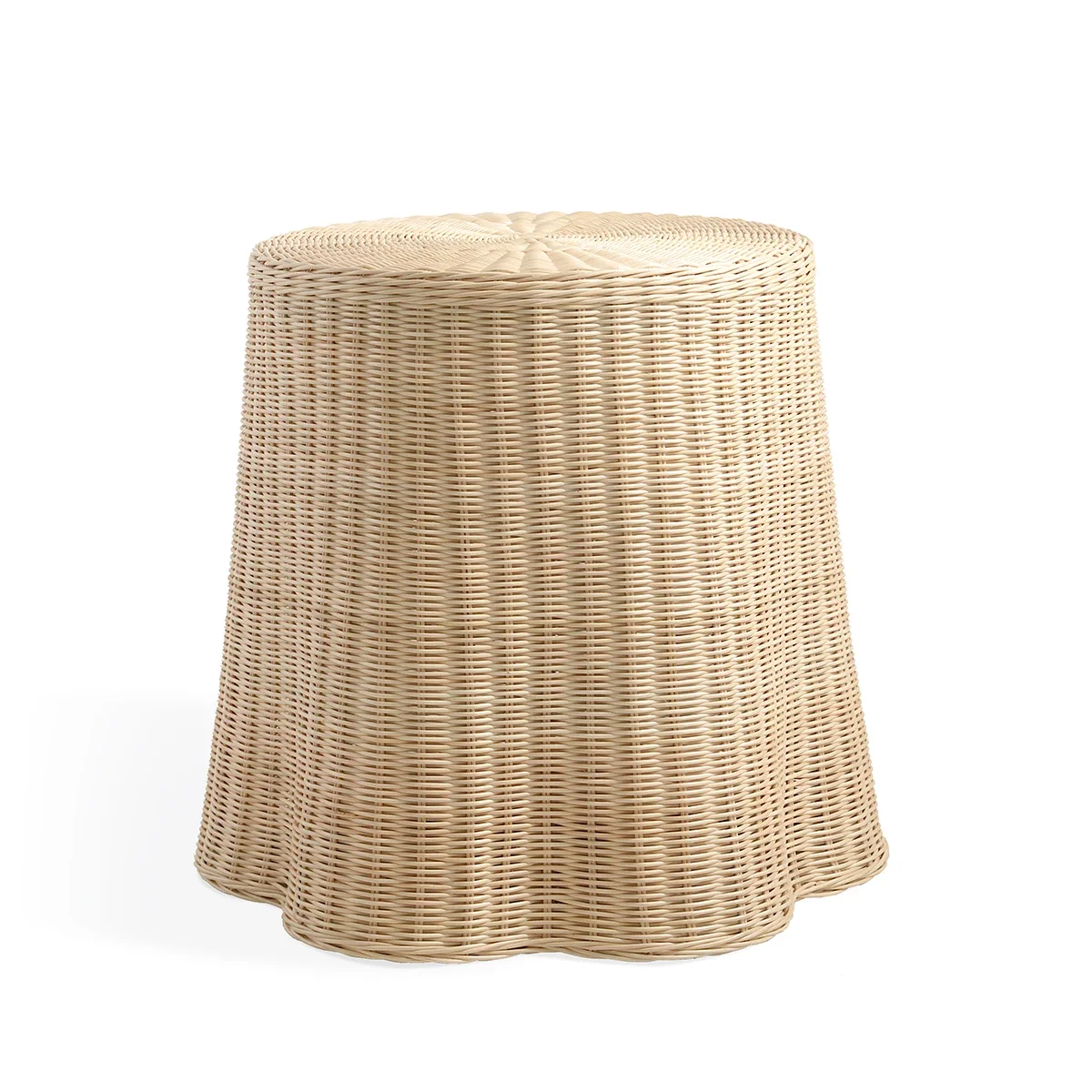 Design vintage natural feito à mão rattan ondulado mesa de centro para móveis para casa mais vendido para sala de estar item