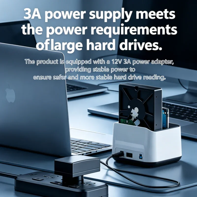 

Desktop Use Dual Bay HDD Docking Station Offline Clone 2 Bay HDD Box Case SSD Case SATA to USB 3.0 Adapter