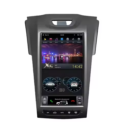 11.8'' Android 9.0 PX6 Vertical Screen Car GPS Navigation for Isuzu- D-Max Chevrolet S10 12-18 Stereo Multimedia Player Radio