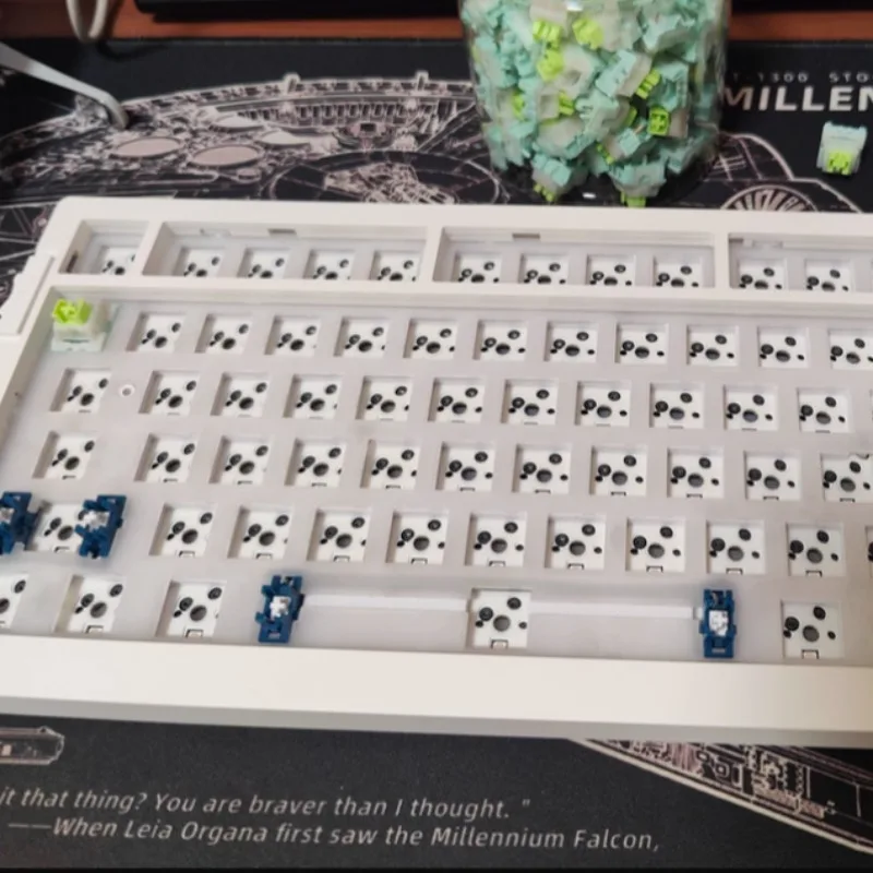 

MXRSKEY CK820 metal mechanical keyboard customized kit Bluetooth 2.4g wireless the third mock examination aluminum office