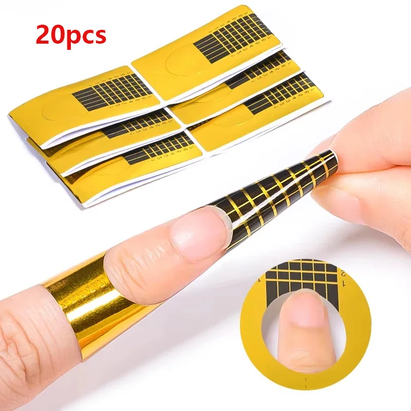 1 paquete de puntas de formas de manicura francesa, extensión de Gel Uv acrílico, forma rizadora, pegatinas de Gel de construcción, plantilla artística para uñas, herramientas para decoración de uñas